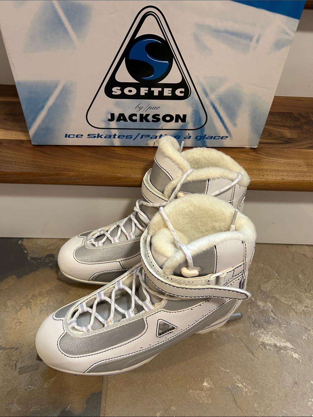 Softec by Jackson White Plush-Lined Ice Skates